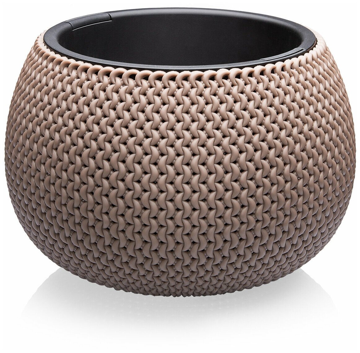 фото Подвесное кашпо для цветов Lace Elfplast 3,9 литра, Горшок для цветов, вазоны для цветов уличные, пластиковый, цветочные горшки пластик