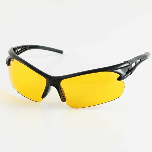 Солнцезащитные очки Клёвое дело, черный, желтый