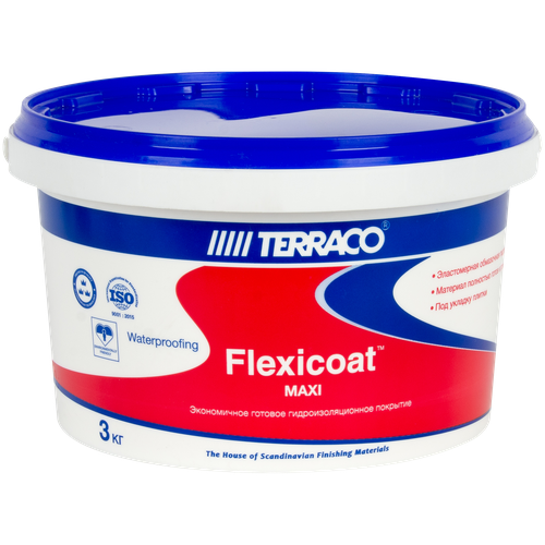 Покрытие гидроизоляционное Terraco Flexicoat Maxi (3кг)