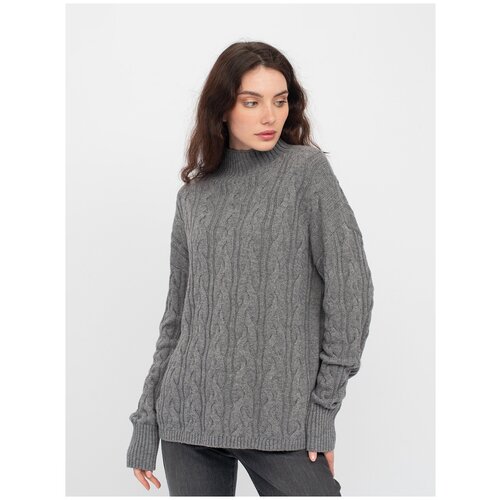 фото Свитер женский, gerry weber, 770560-44719-204620, серый, размер - 48