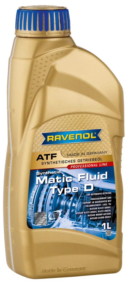 Трансмиссионное масло RAVENOL ATF Matic Fluid Type D ( 1л) new