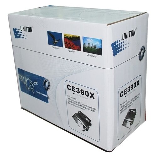 Картридж Uniton CE390X, 24000 стр, черный картридж tonerman ce390x 24000 стр черный