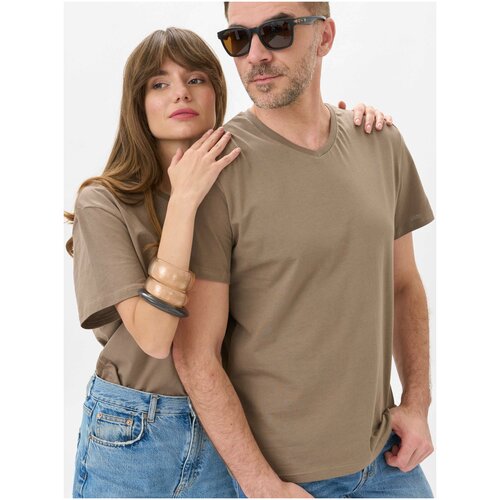 фото Футболка uzcotton, размер 44-46\s, коричневый