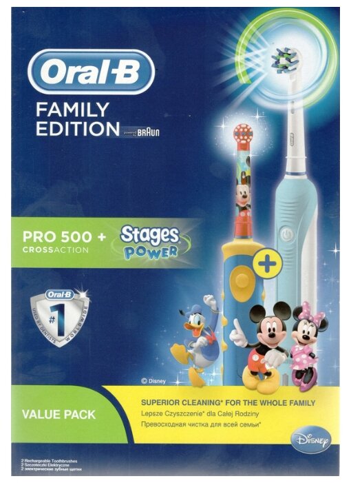 Электрическая зубная щетка Oral-B Pro 500 + Kids D10.513K фото 2
