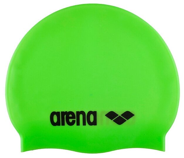 Шапочка для плавания Arena Classic Silicone, зеленая