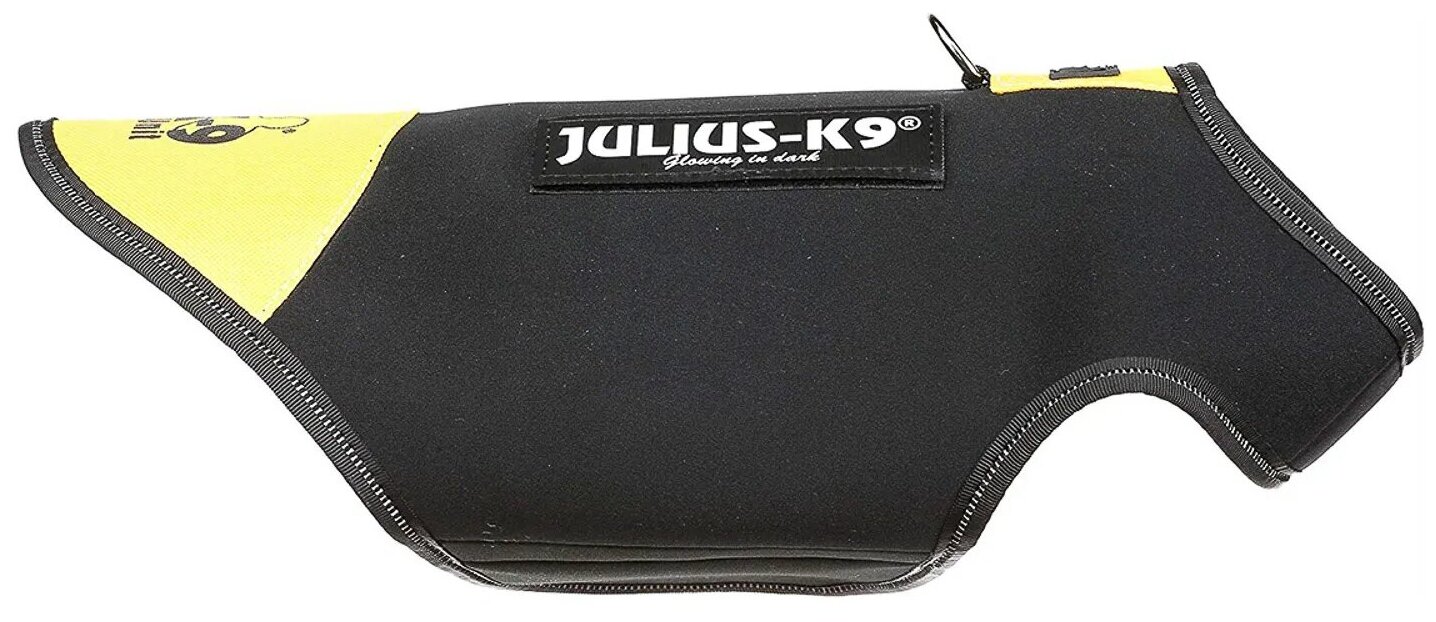 Жилет для собак JULIUS-K9 Neoprene, размер S (51-64см / длина 40см), черно-желтый