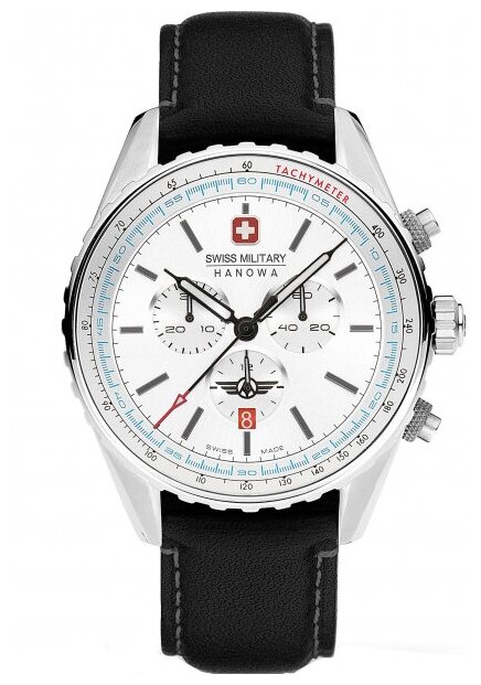 Наручные часы Swiss Military Hanowa Air, белый, серебряный