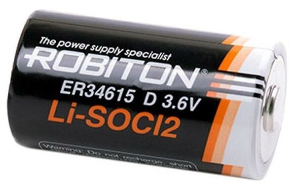 Батарейка Robiton ER34615 3.6V size D Li-SOCl2 19000mAh PH1 , 1шт.