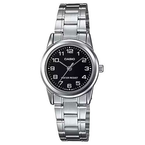 Наручные часы CASIO LTP-V001D-1B, серебряный часы наручные casio collection mtp v001d 1b