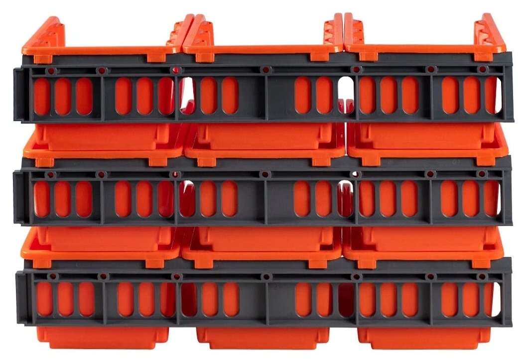 Набор лотков для метизов Blocker Master, с крепежом, 16,7 x 14,3 x 35 см, 9 шт - фотография № 4