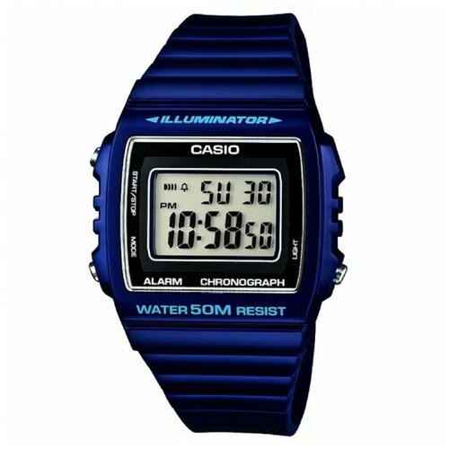 Наручные часы CASIO W-215H-2A, синий, черный