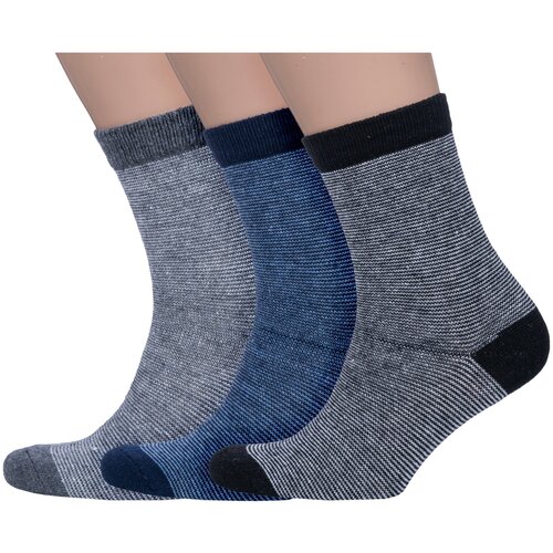 фото Мужские носки hobby line, 3 пары, размер 39-43, мультиколор