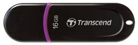 Флешка Transcend JetFlash 300 16Gb черный/фиолетовый