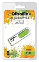 Флешка OltraMax 250 8GB черный/желтый