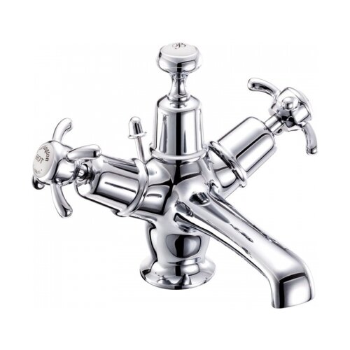 Смеситель для раковины Burlington AN4-QT хром/ручки белые