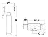 Гигиенический душ Giulini SH05BR