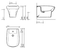 Биде Twyford Envy NV3411WH