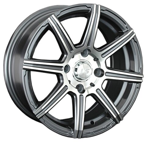 Диски LS Wheels 571 7,0x16 4x100 D73.1 ET40 цвет GMF (темно-серый,полировка)