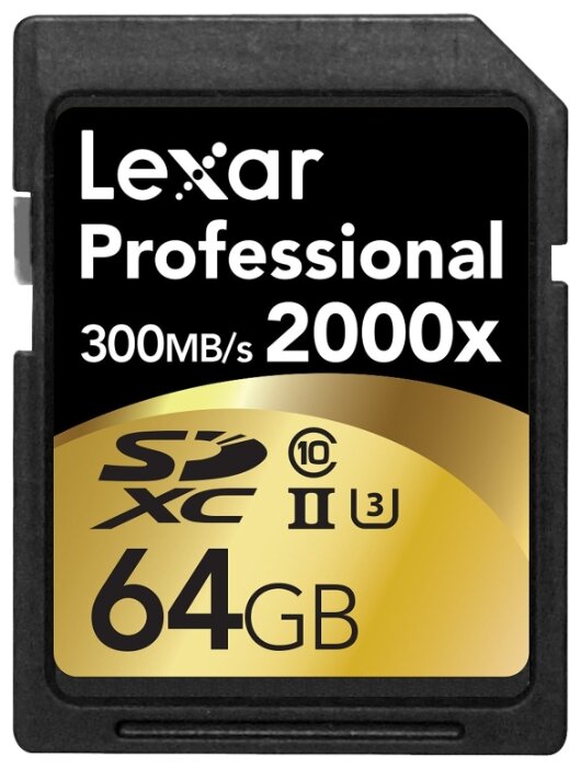 Карта памяти Lexar Professional 2000x SDXC UHS-II + SD UHS-II reader