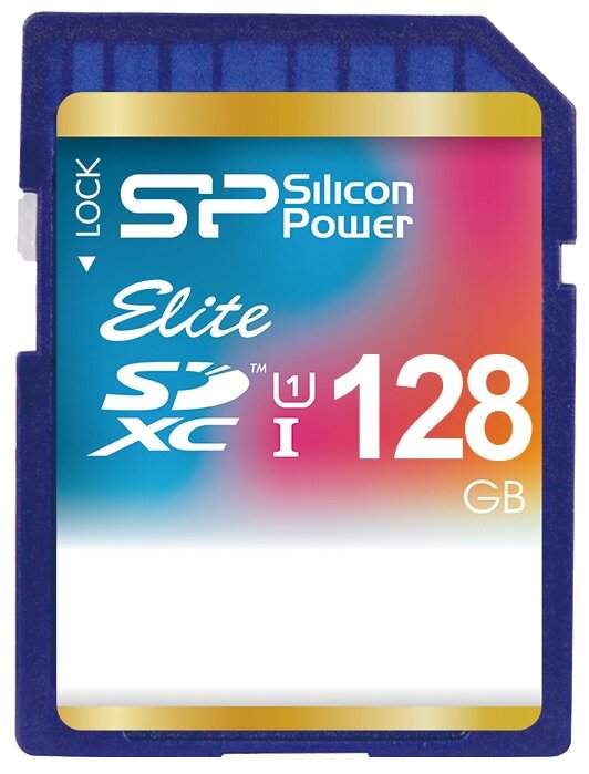 Карта памяти SDXC 128Gb Silicon Power Class10 Elite UHS-I (SP128GBSDXAU1V10)