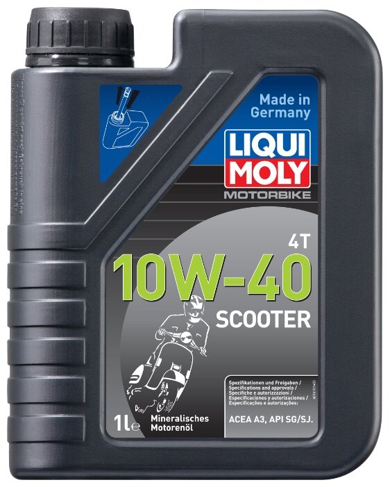 Минеральное моторное масло LIQUI MOLY Motorbike 4T 10W-40 Scooter