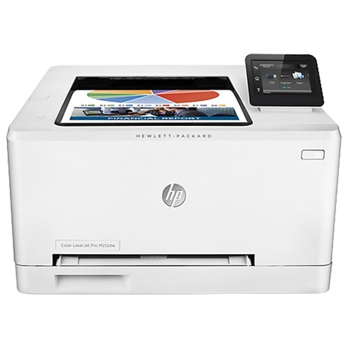 Принтер лазерный HP Color LaserJet Pro M252dw, цветн., A4, белый