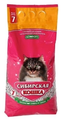 Сибирская кошка комфорт 7 л впитывающий