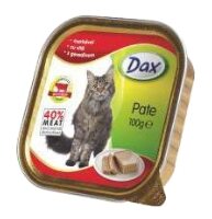 Корм для кошек DAX Говядина для кошек паштет (0.1 кг) 1 шт. 0.1 кг 1