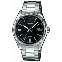 Наручные часы CASIO Collection Men CASIO MTP-1302D-1A1, черный, серебряный