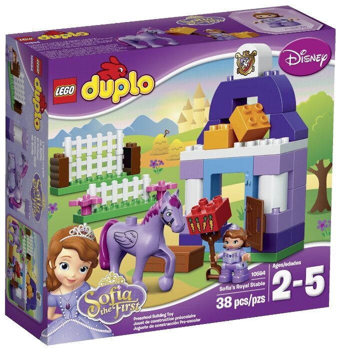 Конструктор LEGO DUPLO 10594 Королевская конюшня Софии Прекрасной