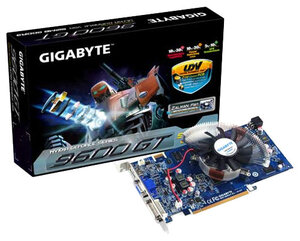 GIGABYTE GeForce 9600 GT 700Mhz PCI E 2.0 512Mb 1800Mhz 256 bit DVI HDMI HDCP