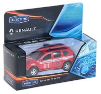 Внедорожник Autotime (Autogrand) Renault Duster пожарная охрана (49493) 1:38 11 см красный / белый