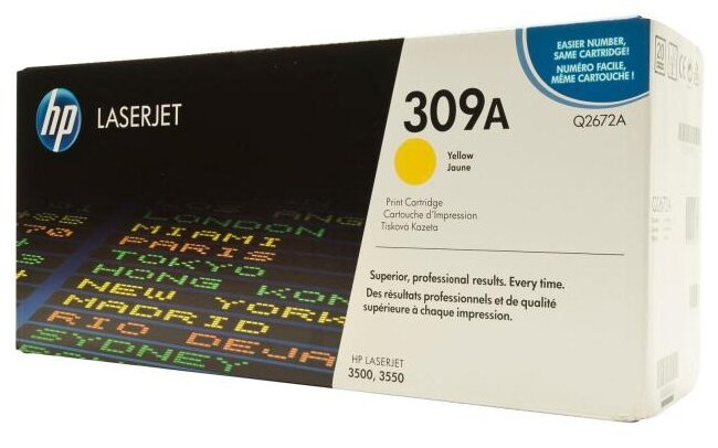 Лазерный картридж Hewlett Packard Q2672A (309A) Yellow