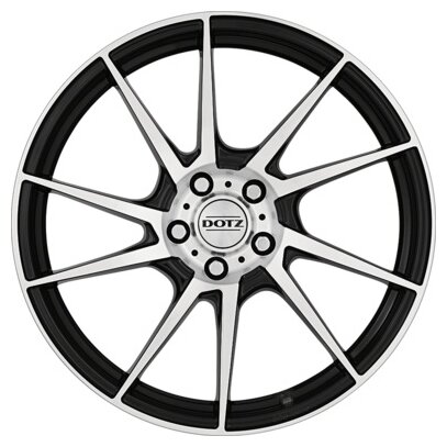 Dotz kendo 17 / 7.0j pcd 5x114.30 et 40.00 цо 71.60 литой / черный с полированной лицевой поверхностью