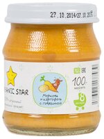 Пюре Organic Star морковь картофель говядина (с 8 месяцев) 100 г, 3 шт.