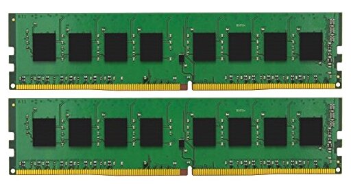 Модуль памяти Kingston 16GB 2400МГц DDR4 Non-ECC CL17 DIMM (Kit of 2) 1Rx8