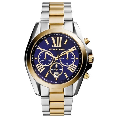 Наручные часы MICHAEL KORS Bradshaw MK5976, серебряный, синий наручные часы michael kors bradshaw белый золотой