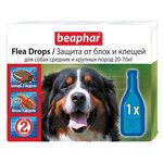 Beaphar Flea Drops для собак средних и крупных пород (1 пипетка) - изображение