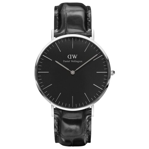 фото Наручные часы daniel wellington dw00100147, черный, серебряный