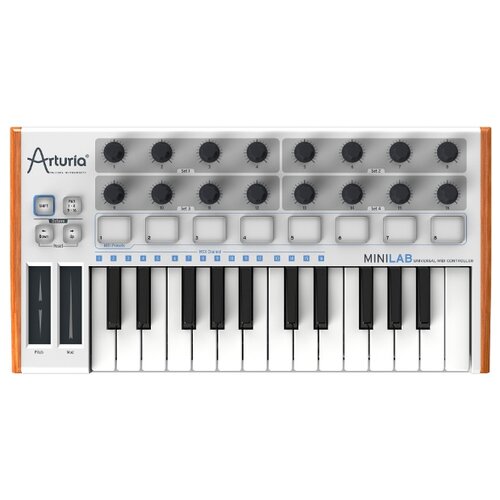 MIDI-клавиатура Arturia MiniLab белый/коричневый