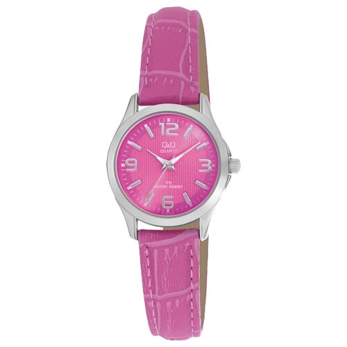женские серебряные часы лайма 97106 315 Наручные часы Q&Q C193-315, розовый