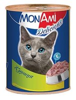 Корм для кошек MonAmi Delicious консервы для кошек Курица (0.35 кг) 1 шт.