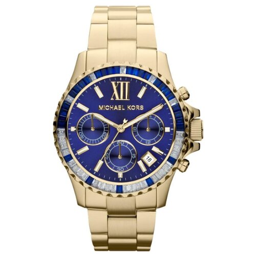 наручные часы michael kors everest золотой черный Наручные часы MICHAEL KORS Everest, золотой, синий