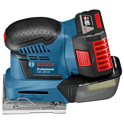 Плоскошлифовальная машина BOSCH GSS 18V-10 0 коробка