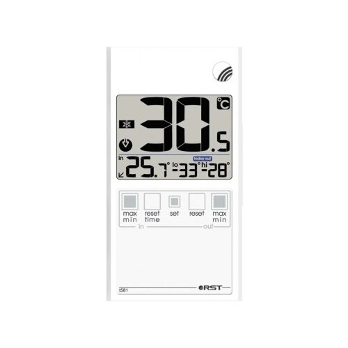 Термометр оконный RST в ультратонком (7 мм) корпусе дом/улица (RST01581)