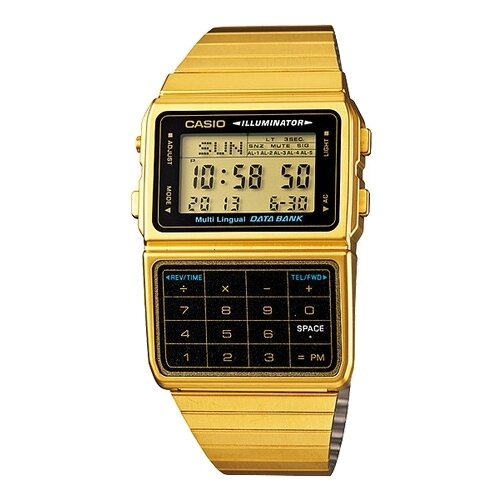 Наручные часы CASIO Collection DBC-611G-1, золотой, желтый