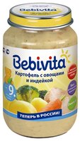 Пюре Bebivita картофель с овощами и индейкой (с 9 месяцев) 190 г, 1 шт