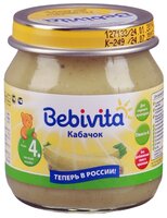 Пюре Bebivita кабачок (с 4 месяцев) 100 г, 3 шт.