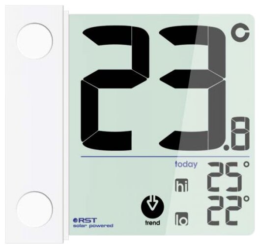Цифровой оконный термометр RST на липучке с солнечной батареей (RST01391) - фотография № 1