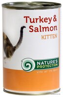 Корм для кошек Nature's Protection Консервы Kitten Turkey & Salmon (0.4 кг) 1 шт. 0.4 кг 1